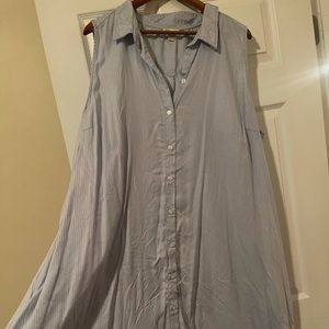Catos button up dress baby blue